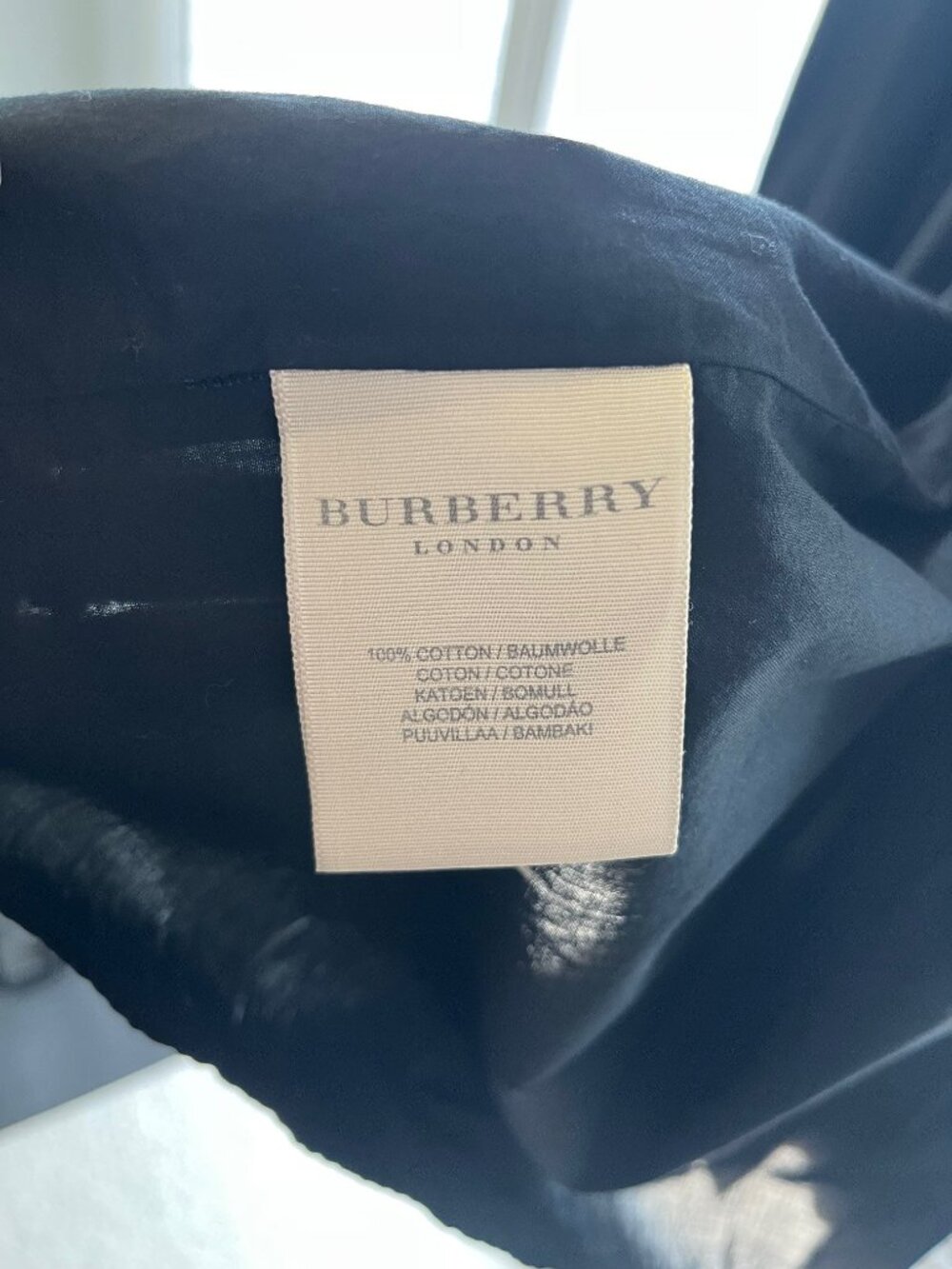 Black Burberry Pleated Wrap Dress - Picture 7 of 10